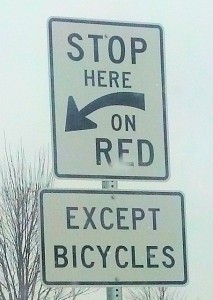 Stop Here Sign